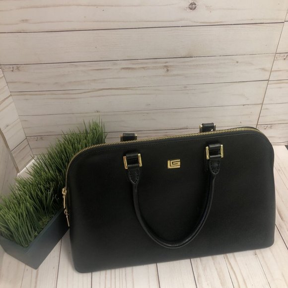 Authentic Guy Laroche Paris Saffiano Satchel Tote - Picture 3 of 12